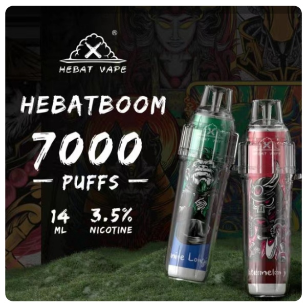 喜貝7000口 HEBAT拋棄式電子煙7000口 口味齊全 新日期 10/05